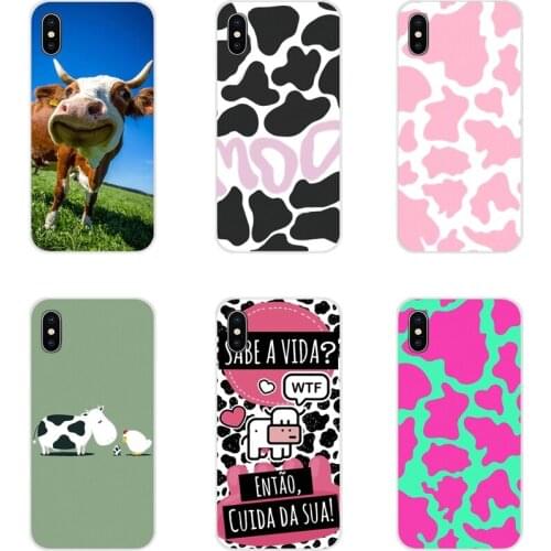 Accessories Phone Cases Covers cow pattern art For Samsung Galaxy S2 S3 S4 S5 Mini S6 S7 Edge S8 S9 S10E Lite Plus