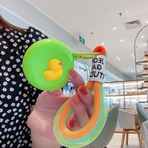 For huawei freebuds 4i case,Candy Colors duck for freebuds pro Soft Silicone Earphone Headphone Cover For huawei freebuds 3 4