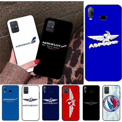Aeroflot Aviation Russe Phone Case For Samsung Galaxy A21S A01 A11 A31 A81 A10 A20E A30 A40 A50 A70 A80 A71 A51