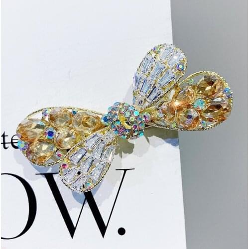 Gem Crystal Flowers Cartoon Hairpins Side Bangs Clip Hair Accessories Rim Hair Clips For Women Hairpin Hair Bows Headband -4