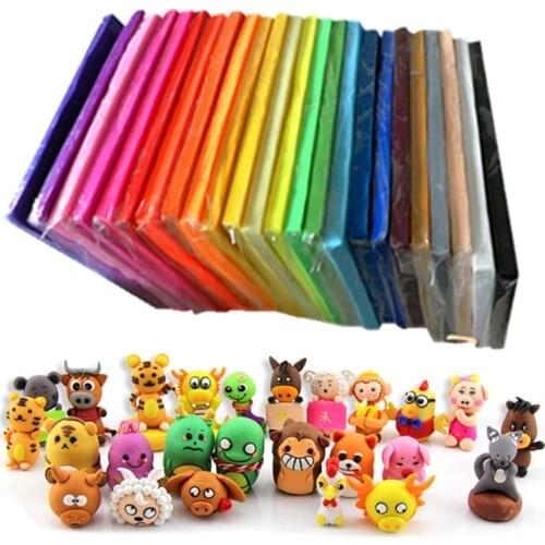 500g Polymer Clay Plasticine Soft Colorful Block Oven Bake Modeling for Modeling Figures DIY Kids Student Manual Gift Art New
