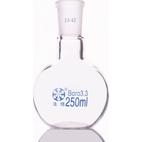 Single standard mouth -bottomed flask,Capacity 250ml and joint 24/40,Single neck round flask