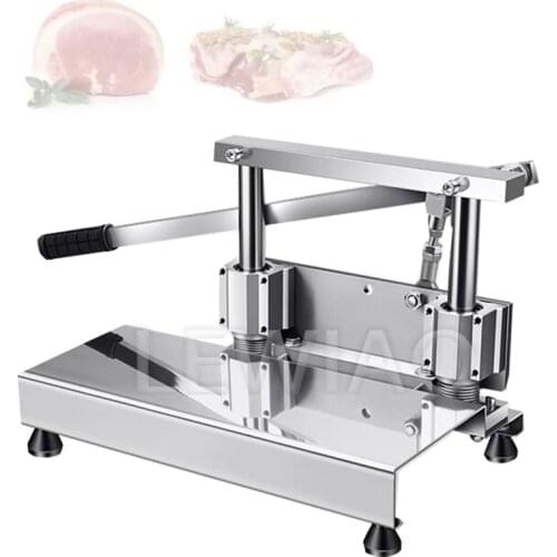 Pig Large Bone Ribs Guillotine Machine Frozen Fish Meat Trotters Cutter Machine