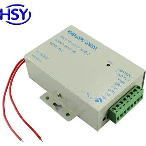 DC12V 3A output AC100V~240V input Power Supply Controller Use For RFID Keypab and Fingerprint Access Control System