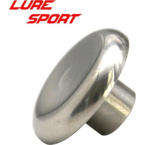 LureSport 2pcs Stainless Steel Butt End Cap Fishing Rod Building Component Fishing Pole Repair DIY Accessory