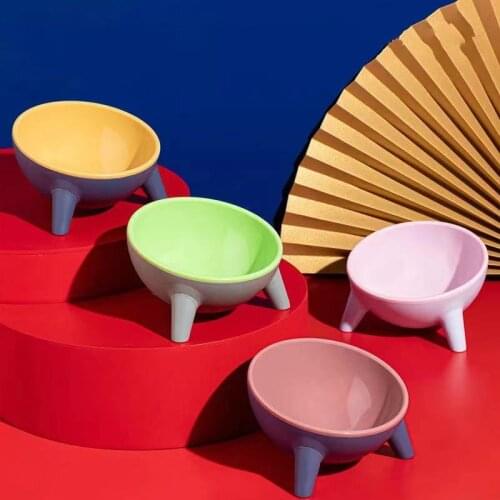 15 Tilt Pet Bowl With Stand For Cat Storage Of Food Raised Non-slip Neck Guard Pet Eating Food Bowls For Small Dogs Supplies