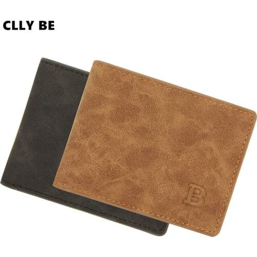 Fashion 2020 Mens Leather Wallet with Coin Bag Small Money Purses New Design Dollar Slim Purse Money Clip Wallet