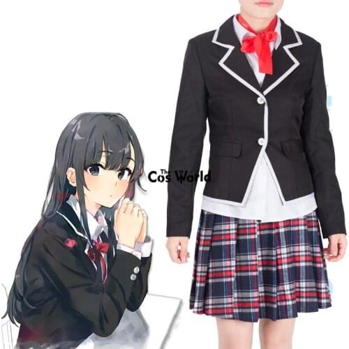 My Youth Romantic Comedy Is Wrong As I Expected Yukinoshita Yukino School Uniform Outfit Anime Cosplay Costumes