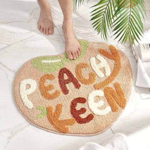 Cartoon Cat Styling Letter Design Non- Slip Foot Mat Hallway Porch Area Rug for Home Livingroom Door Mats Suck Water Bath Carpet