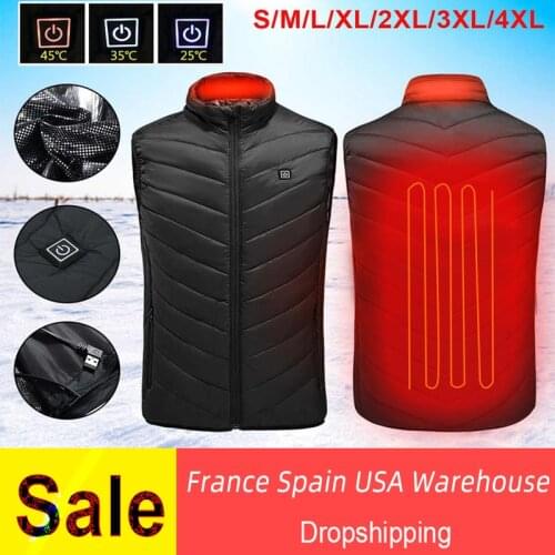 Men Women Heated Vest for Hiking Fishing Travel Sport Heated Jacket Winter Heating Vest Gilet chauffant Жилет с подогревом
