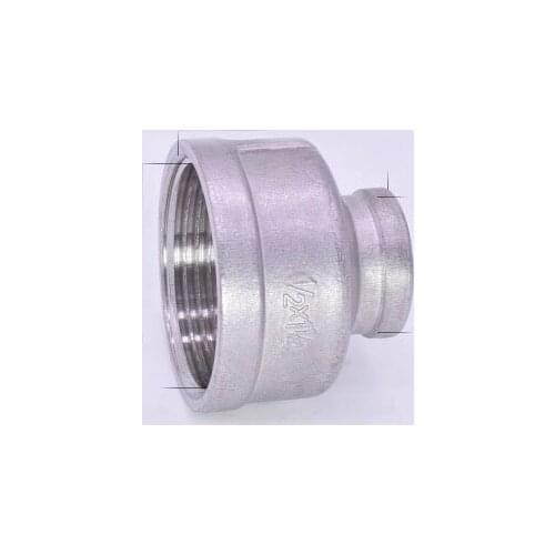 Nipple DN32xDN15 1-1/4" x 1/2" Female BSPT 304 Stainless Steel Reducer Reducing Coupling Brewing Pipeline Adapter Pipe Fitting