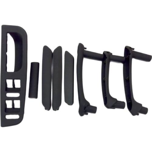 8pcs/set Black Interior Door Handle With Trim For Volkswagen Passat B5 inner armrest hand-clasping switch box 1998-2005