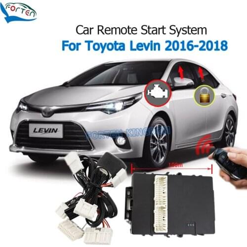 Car Remote Engine Start System Module For Toyota Levin 2016-2018 Hybrid With Window Close Door Lock Plug and Play