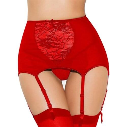 S-3XL Sexy Erotic Lingerie Women High Thigh Waist Lace Garter Belt For Stocking Belt Sexy Suspender Erotic Lingerie Plus Size
