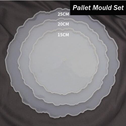 Three-Layer Fruit Tray Silicone Mold Epoxy Resin for Diy Craft Tray Coaster Resin Mould for Desktop Decoration