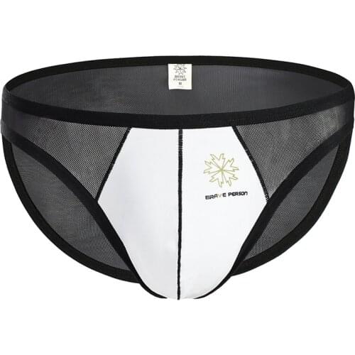 Sexy Mens Mesh Underwear U Pouch Cueca Gay Underpants Man Transparent Men Briefs Calzoncillos Hombre Panties Shorts