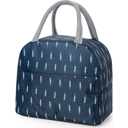 Japanese Lunch Bag Thermal Insulation Lunch Box Bag Oxford Cloth Large Capacity Fresh Cooler Bags Waterproof Nylon Portable Zipp