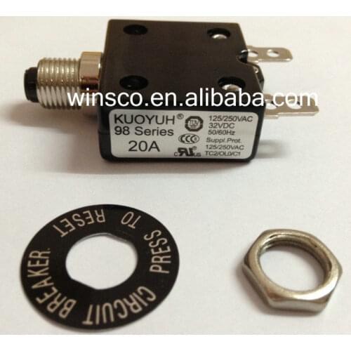 20A 100% KUOYUH CIRCUIT BREAKER 98 SERIES 20A