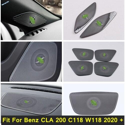 A Pillar / Inner Door / Center Dashboard Stereo Speaker Audio Cover Trim Fit For Mercedes-Benz CLA 200 C118 W118 2020 2021