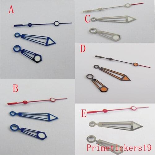 BLIGER Silver Blue Watch Hands For NH35A NH36A MIYOTA 8215 821A 8205 Mingzhu 2813 ETA 2836 2824 Movement