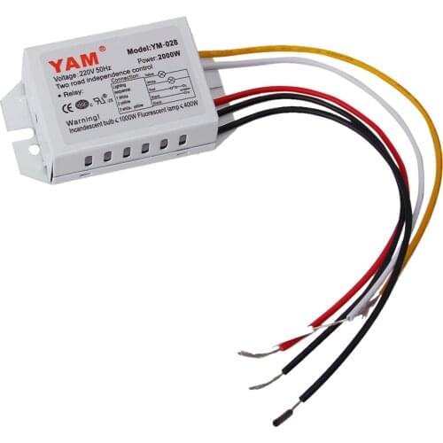 Digital Subsection Switch 2-Way 3-Section Lighting Control Switch 220V 50Hz