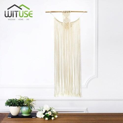 Hanging Room Wooden Nursery Tapestry Farmhouse Macrame Hall Sitting Living Dorm Wall Boho Style Bohemian Bedroom Home Decor Gift