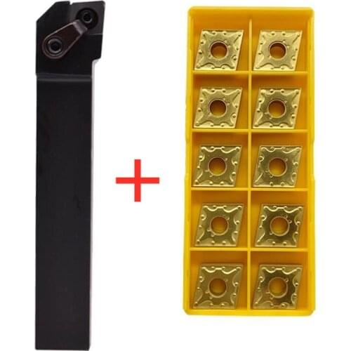 1PCS MCGNR/L2020K12 MCGNR/L2525M12 Lathe Tool Holder MCGNR/L1616H12 +10pcs Turning Tool Blade CNMG120404/08 VP15TF UE6020 US735