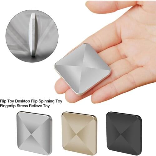 Alloy Flipo Flip Desk Decompression Fidget Finger Kinetic Skill Fingertip Spinner Stress Relief Anti-Stress Pocket Rotating Toys