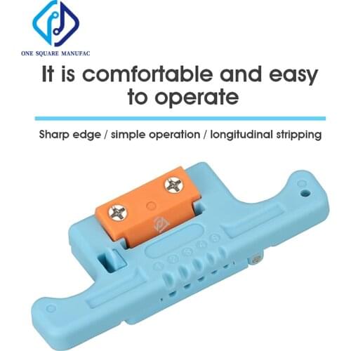 MSAT-5 Fiber Cable Ribbon Stripper MSAT5 Loose Tube Buffer Mid-Span Access Tool Kit 1.9mm~3.0mm Replaceable Blade AUA-05