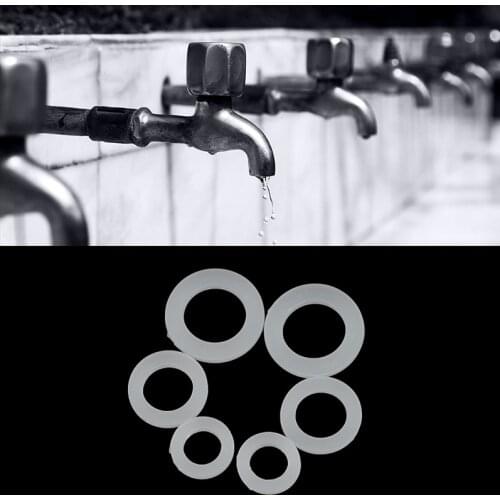 20pcs 1/2" 3/4" 1" Silicon Rubber Flat Gasket O-Ring Seal Washer Ring Plumbing Faucet Washer Sealing Ring