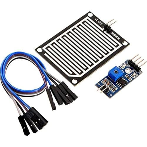 Raindrop Detection Sensor Module Humidity Rain Weather Sensitivity Monitoring Module 3.3V-5V For Arduino