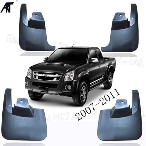 Set Molded Front Rear Car Mud Flap For Isuzu D-Max 2007-2011 4WD 4X4 Mudflaps Splash Guards Mud Flap Mudguards