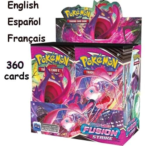 2021 NEW 360Pcs TCG: Sword & Shield Chilling Reign Calyrex Vmax Card 360pcs Pokemon Cards Booster Display Box Collection Card