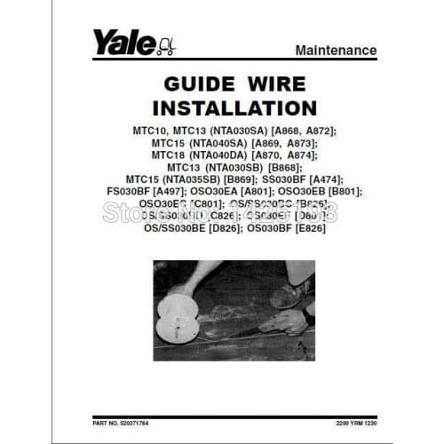 New Yale Repair Manuals PDF 2017 USA