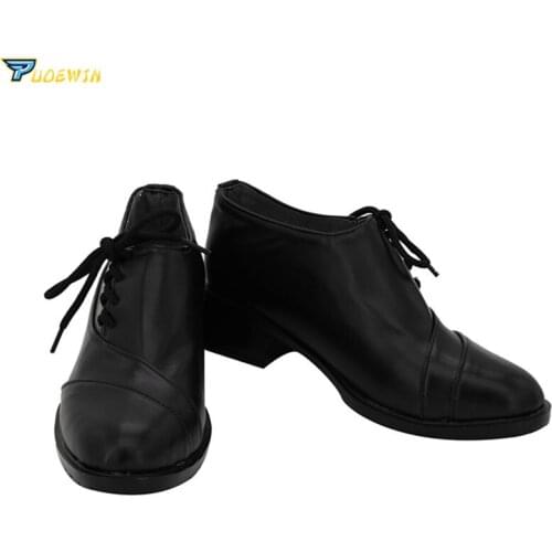 Vampire Knight Clan Kaname Cosplay Shoes Black Boots Custom Made