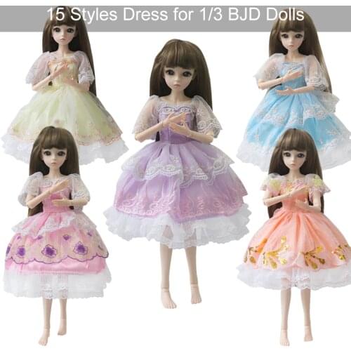 UCanaan BJD Accessories Dolls Clothes Gilrs Princess Dress Suit Outfits For 60CM 1/3 BJD SD Dolls