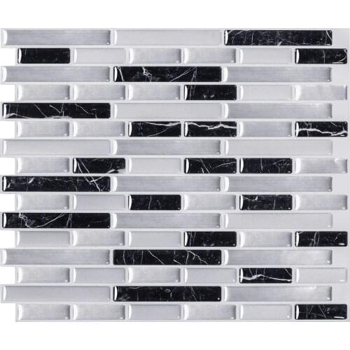 3D PVC Wall Stone Tile Self Adhesive Sticker Wallpaper/Panel for Home Decoration - 1 Sheet