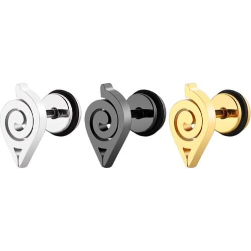 Titanium Steel High Grade Stud Earrings Anime for Women Girls Fashion Geometric Ear Jewelry Birthday Gifts