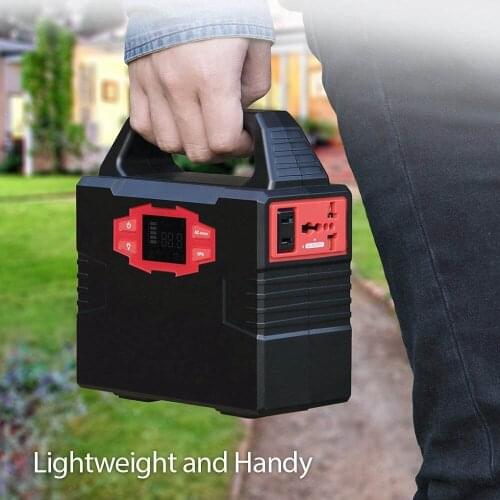 150Wh(46800mAh/3.7V) 110v 220v solar generator portable power station for outdoor camping fishing trip and home