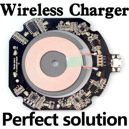 VEEAII Qi Wireless Charger 10W PCBA DIY For iphone 12 mini Quick Charge 3.0 Board Coil for Samsung Galaxy S10 S9 xiaomi mi9