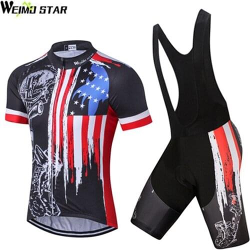 2018 Bike Jersey bib shorts set Men Cycling Clothing bicycle Top Suit Ropa Ciclismo maillot blouse MTB Shirts Sports Racing