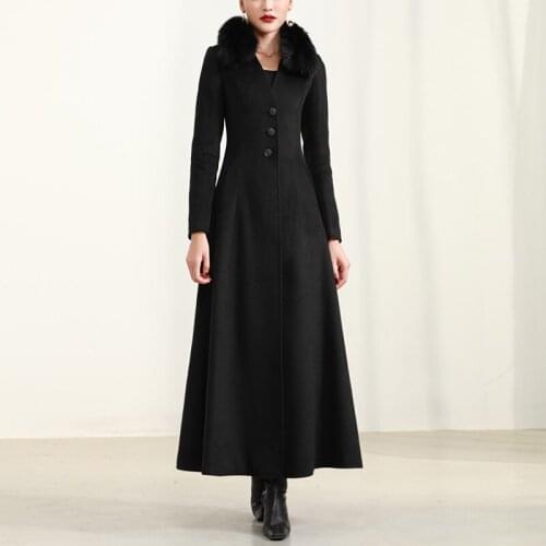 2020 new winter, autumn and winter off season special price mid long high-end woollen woollen overcoat