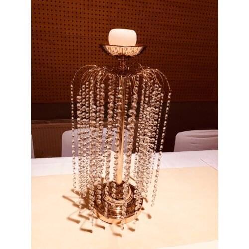 60cm Tall Wedding Crystal Centerpiece Flower Stand Table Centerpieces 10 pcs/lot