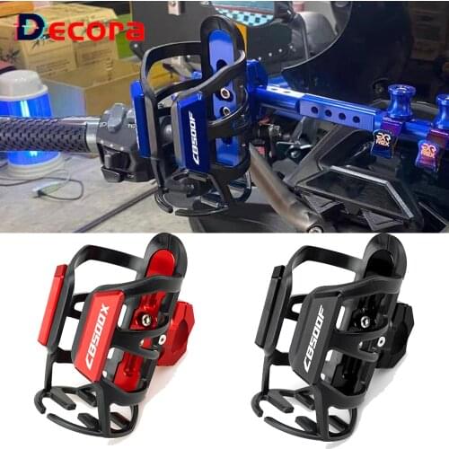 For Honda CB500X CB500F Motorcycle Aluminum Accessories Beverage Water Bottle Drink Cup Holder 19MM-32mm Mount