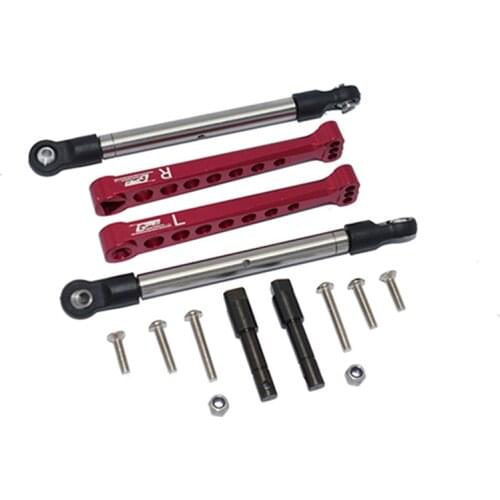 Aluminum Alloy Rear Anti-roll Bar Resistance + Tie Rod Set for LOSI 1/10 LASERNUT TENACITY ULTRA 4 ROCK TACER-LOS03028 RC Car