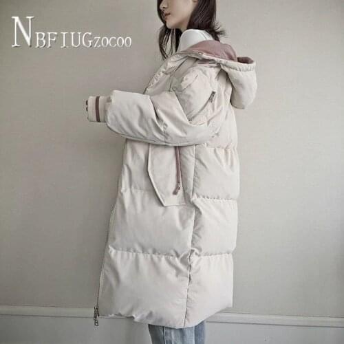 White Pink Color Sleeve With Zipper Women Parkas S-XL Female Jacket