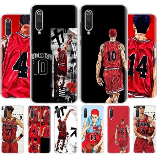 Comic Slam dunk Sakuragi Slam Dunk Phone Case For Xiaomi MI 8 9 10 5X 6X A1 A2 A3 CC9E 9T NOTE10 Pro Lite Cover Coque soft Silic
