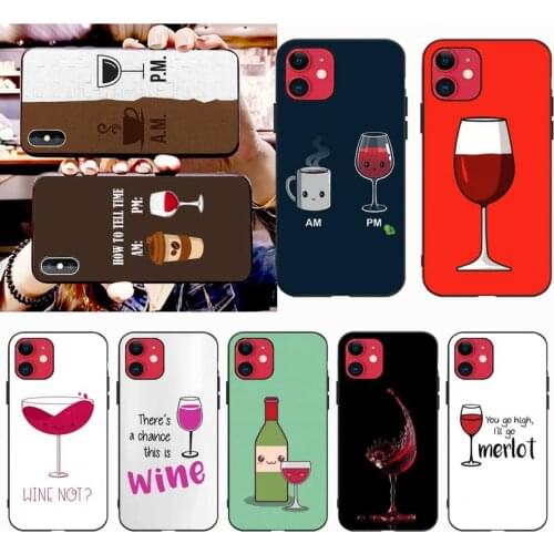 HOTCASHOP Coffee Wine Cup Phone Case for iphone 12 pro max 11 pro XS MAX 8 7 6 6S Plus X 5S SE 2020 XR case