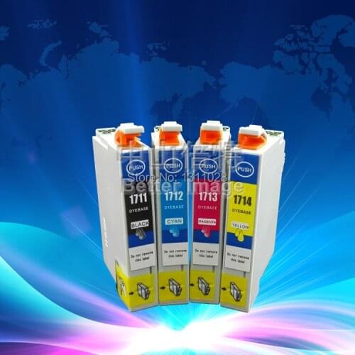 INK WAY Russian Printer Models,10sets of compatible inkjet cartridges for T1711-T1714,wholesale price,items in stock