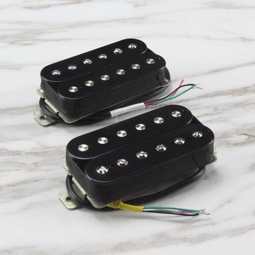 FLEOR Guitar Pickup Alnico 5 Humbucker Pickup Double Coil Black for Electric Guitar,Neck or Bridge Pickup Choose